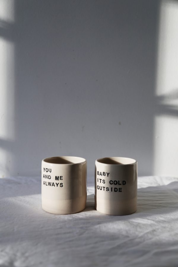 Cups with personal wording