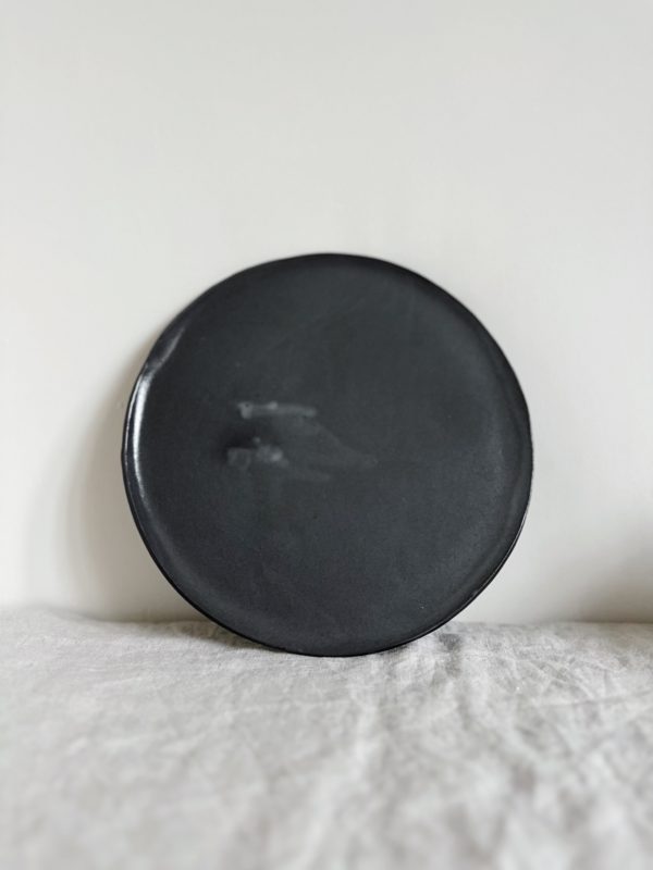 charcoal grey plate large